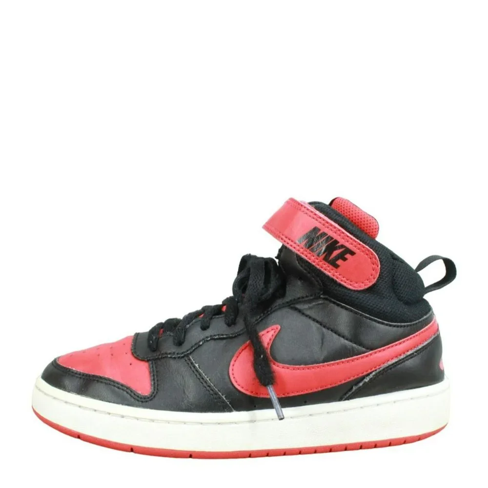 Nike Court Borough Mid 2 Multicolor Leather Basketball Sneakers Shoes Sz 6 Youth - Picture 1 of 9